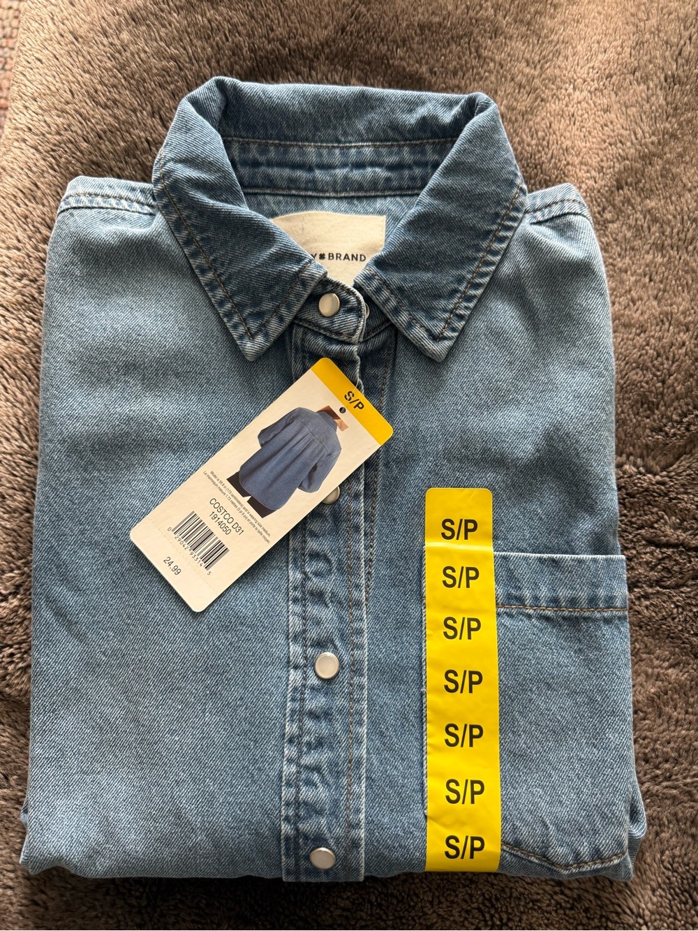 Lucky Brand Light Blue Denim Shirt